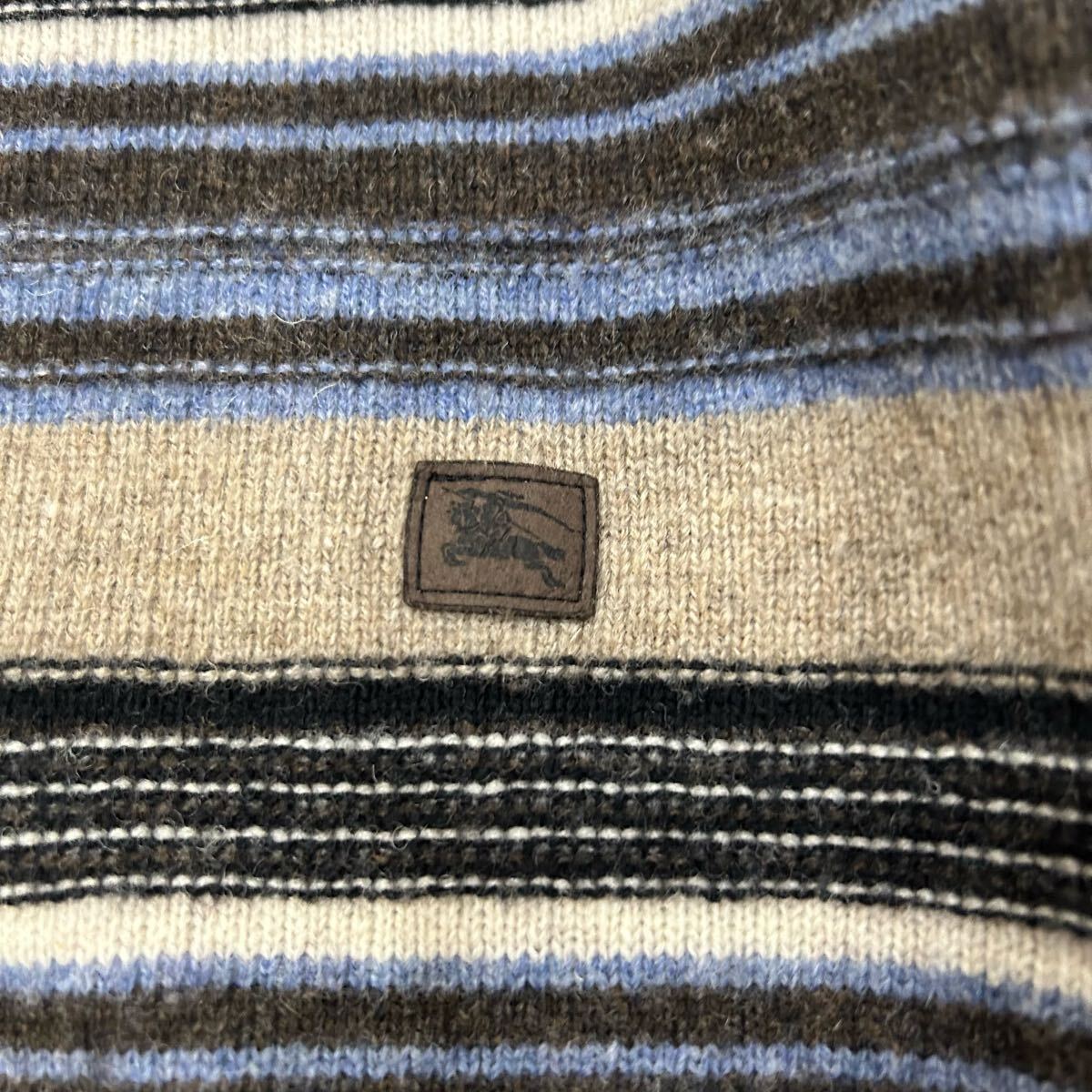 G ■ 国内正規品 '高級感溢れる' BURBERRY LONDON バーバリー 長袖 WOOL100% ボーダー柄 ニット セーター 160A キッズ KIDS トップス 古着 G ■ 国内正規品 '高級感溢れる' BURBERRY LONDON バーバリー 長袖 WOOL100% ボーダー柄 ニット セーター 160A キッズ KIDS トップス 古着