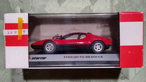 225-9 1/43 フランス製 プロヴァンス・ムラージュ Starter フェラーリ FERRARI 512 BB ROUGE 赤×黒 ケース入り