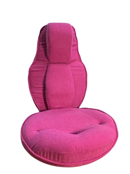 美品 スリム座椅子 ピラトレ ピンク PROIDEA スリム座椅子 ピラトレ 腰痛 クッション 骨盤矯正 産後 低反発 オフィス 痔 坐骨神経痛