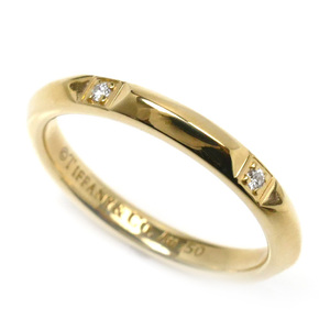 TIFFANY&Co. ティファニー K18YG イエローゴールド Tトゥルーバンド リング・指輪 ダイヤモンド 11.5号 3.3g レディース 中古