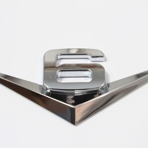 送料込 V6エンブレムtype3 3Dタイプフロントリアフェンダーに カー用品 外装パーツ カーアクセサリー 車 エンブレム ステッカー 旧車