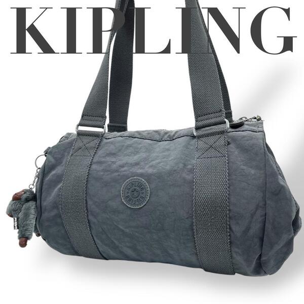美品 KIPLING キプリング ナイロン ショルダーバッグ ロゴ