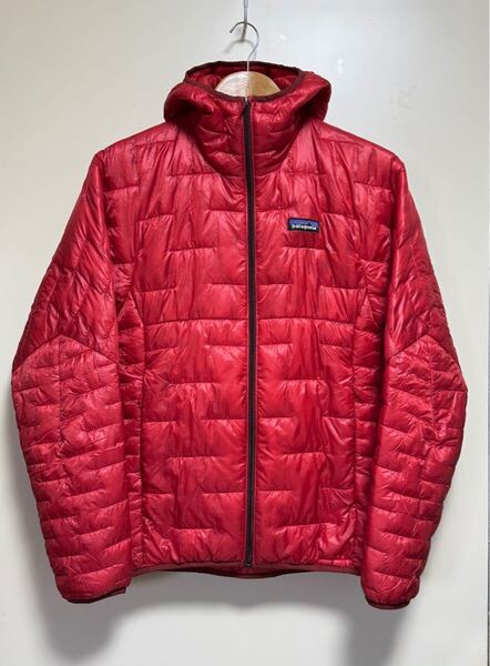 美品 Patagonia Micro Puff Hoody XS FA19 赤