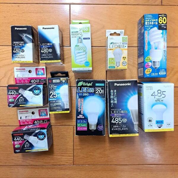 LED電球おまとめ11個セット Panasonic Toshiba