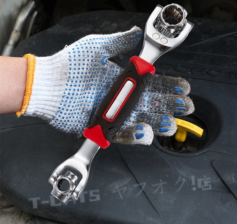 新品8機能 レンチ ボーンレンチ 万能 マルチ ソケット ナット 多機能 角度自