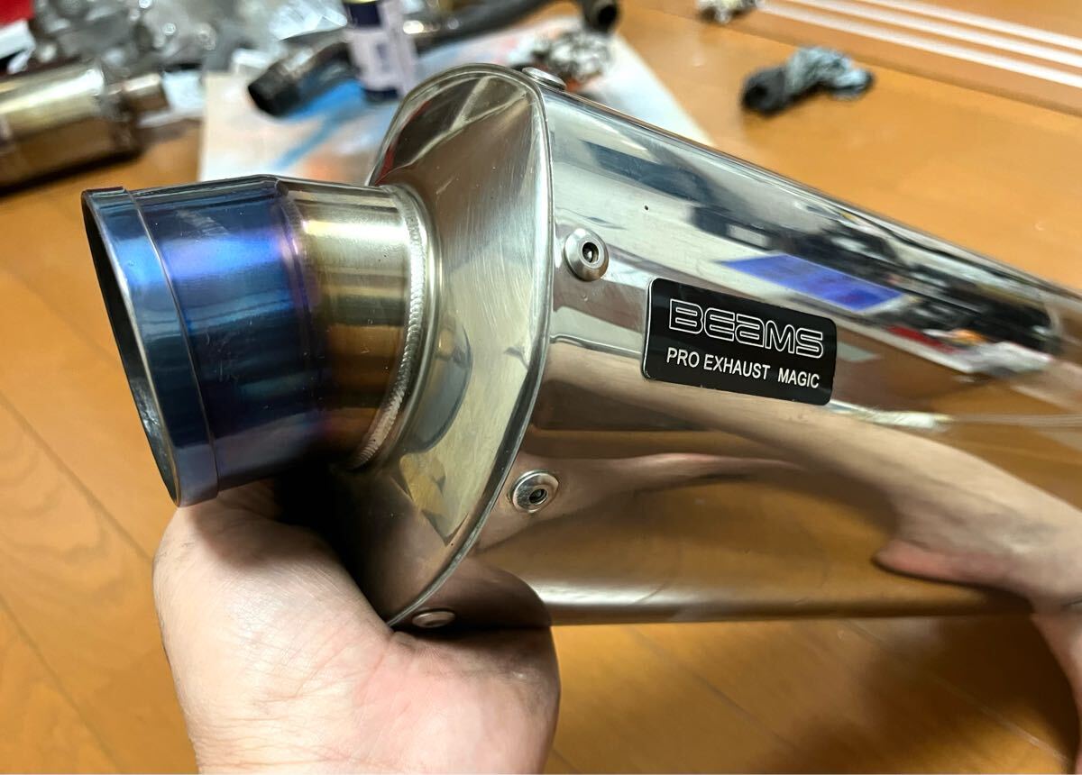 ガレージ　バル製　4.5型シグナスX　レース用マフラー 　タイプ3 　消音100φサイレンサー仕様