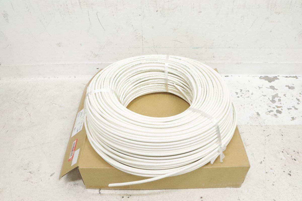■2024年9月■未使用品■ KHD H CV 1x3.5 205m 15.7kg 600V 架橋ポリエチレン絶縁ビニルシースケーブル Φ6.9 白 B 10,395円