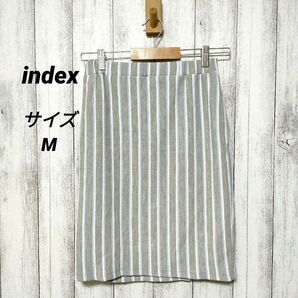 index インデックス (M) スカート ストライプ
