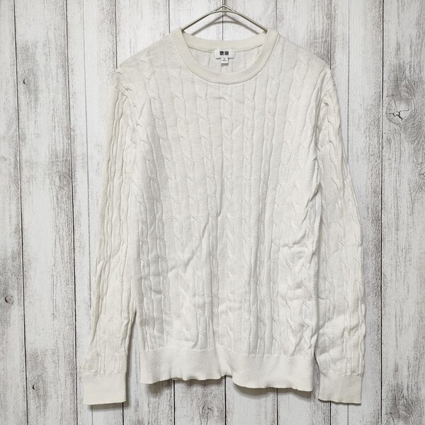 UNIQLO ユニクロ (M) コットンカシミヤ セーター メンズ
