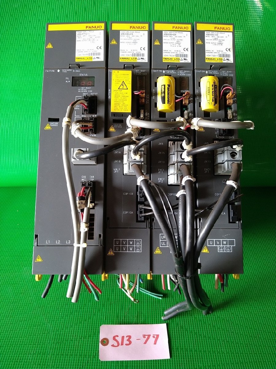 【中古】FANUC 基盤4個セット A06B-6077-H111,A06B-6096-H116,A06B-6096-H204,A06B-6096-H103