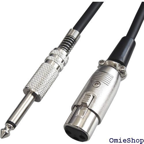 6.3mm モノラル標準プラグ オス -XLR/キャノ マイクケーブル 5m XLRケーブル 5m C-061 6300