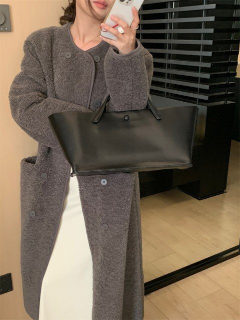 ロングコート アウター 羽織 長袖 シンプル ラウンドネック 丸首 きれいめ オフィスカジュアル ワンサイズ グレー ロングコート アウター 羽織 長袖 シンプル ラウンドネック 丸首 きれいめ オフィスカジュアル ワンサイズ グレー