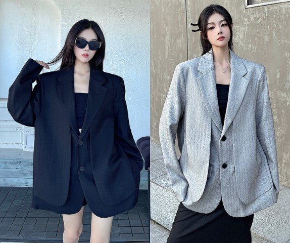 ブレザー 長袖 コート アウター カジュアル シンプル レディース L ブラック