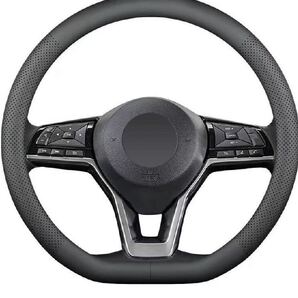 車ハンドルカバー汎用 ブラック D型