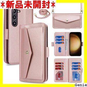 Eastwave for Galaxy S23 ケース 手帳型 カード収納 小銭入れ PUレザー 6色 ピンク 78
