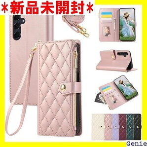 For Samsung Galaxy S24 FE ケ 横置き機能 シンプル お洒落 スマホケース ローズピンク 192