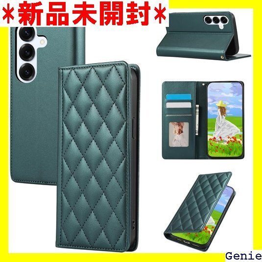 Gedurya Galaxy S25 ケース 手帳型 Galaxy S24 手帳型 携帯ケース - グリーン 100
