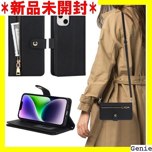 Cavor iPhone16 2024 手帳型ケース 型携帯カバー Qi急速充電対応 スナップ式横置 ブラック 83