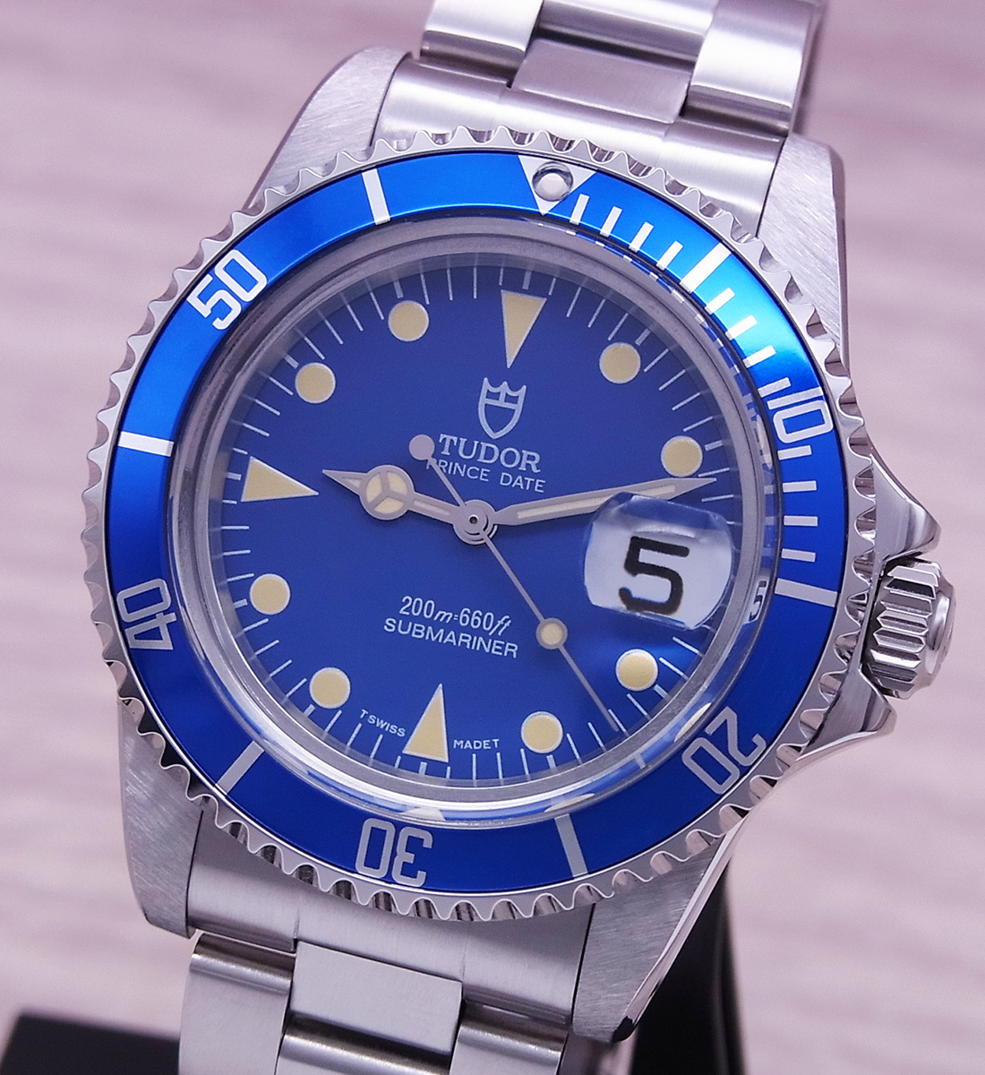 TUDOR ヴィンテージカスタム Ref.79090 べたつか 盾青サブ TUDOR ヴィンテージカスタム Ref.79090 べたつか 盾青サブ