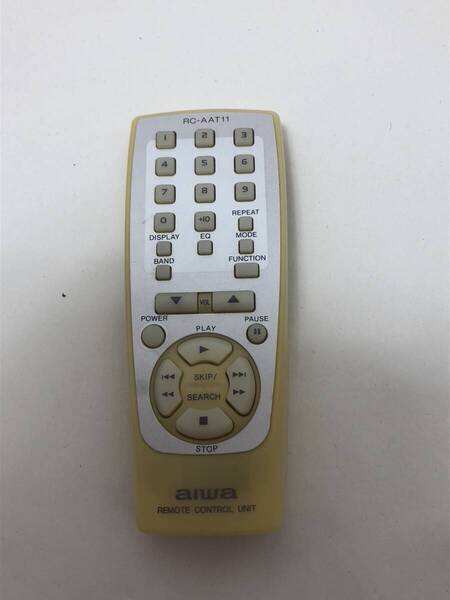 【アイワ 純正 リモコン 6V14】動作保証 即日発送 RC-AAT11 オーディオリモコン REMOTE CONTROL UNIT