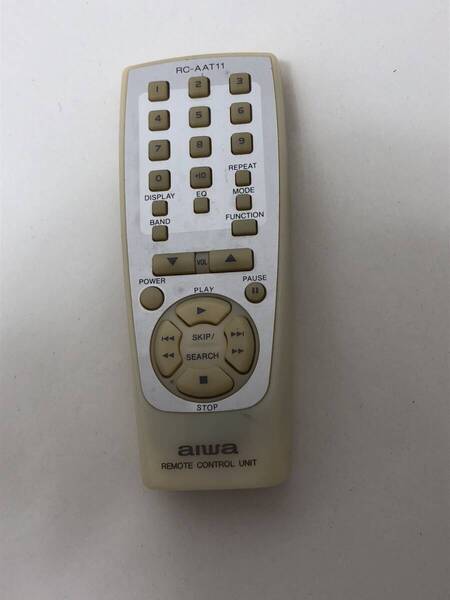【アイワ 純正 リモコン 6W09】動作保証 即日発送 RC-AAT11 オーディオリモコン REMOTE CONTROL UNIT