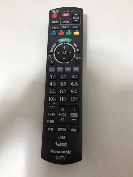 【パナソニック 純正 リモコン 7L11】動作保証 即日発送 N2QAYB000573 テレビ CATV リモコン