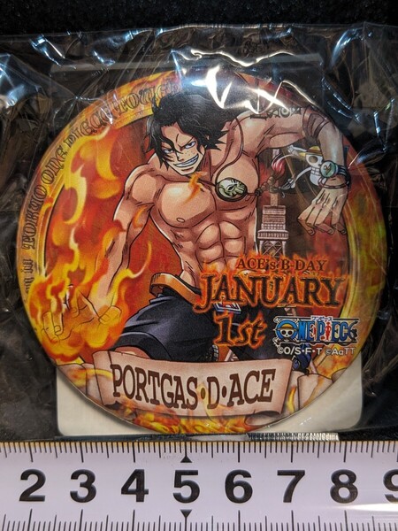 【新品未使用】エース ワンピース 麦わらストア toyko onepice tower j-world tokyo ナツコミ バースデー 缶バッジ【未開封】