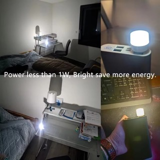 【未使用品】ミニ LED コンパクトサイズ USB ライト 10個セット スモール 電球 照明 USB接続