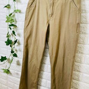 ★メンズ Carhartt カーハート ワークパンツ W32×L32 ニカラグア製 2019/4月 102291-253 ベージュ 080225-009