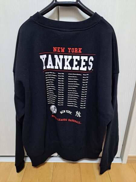 【新品】メジャーリーグ/MLB ニューヨーク・ヤンキース裏起毛スウェットMサイズ