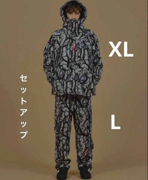 BAPE X NBHD TRIAL CAMO JACKET TRACKPANTS