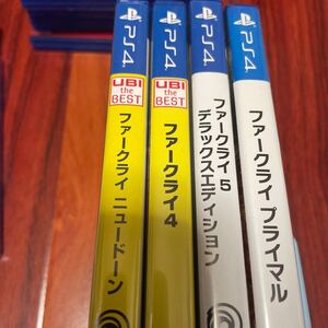 PS4ソフト ファークライ4 プライマル ニュードーン ファークライ5 4本セット まとめ売り 中古