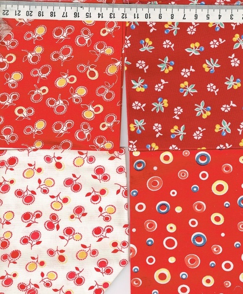 ★カット済 ミニ カットクロス 4枚 セット サイズ 25cmx25cm 前後 4-49