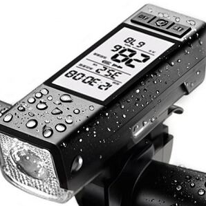自転車ライト 自転車 TYPE-C充電 大容量2000mAh バッテリー残量表示