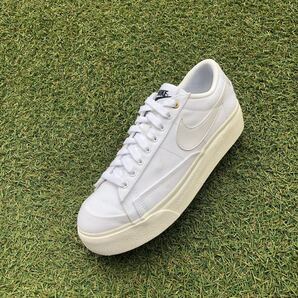 美品25 NIKE BLAZER LOW PLATFORMナイキ ブレザーロー プラットフォーム HB243