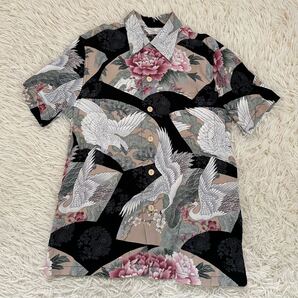 【美品】Oniwa soto オニワソト M 和柄シャツ アロハシャツ