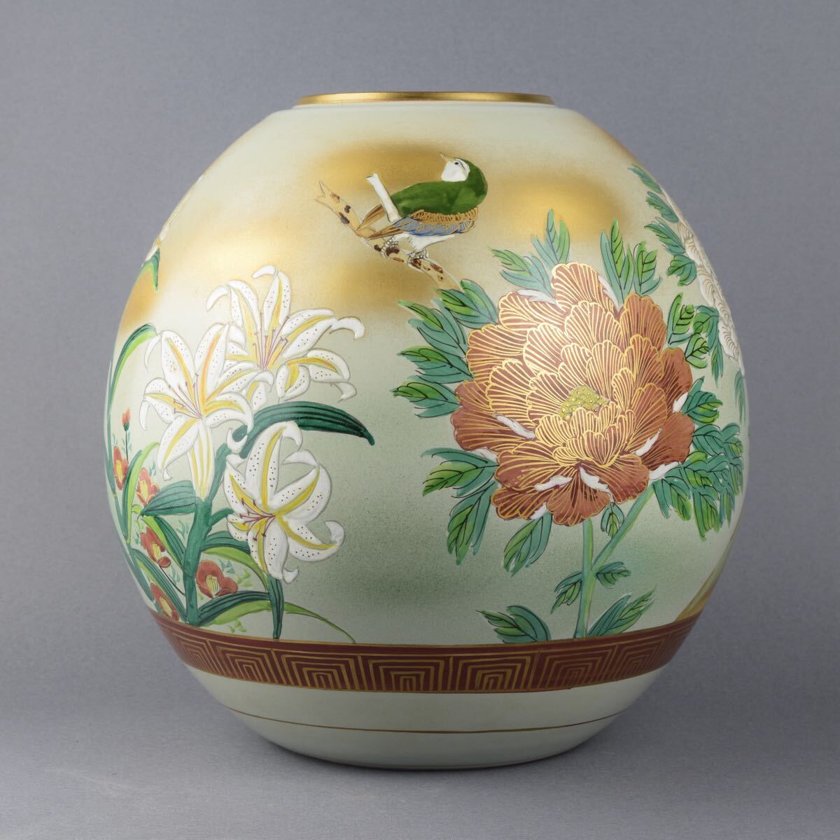 Yahoo!オークション -「九谷焼 花瓶 花鳥」(九谷) (日本の陶磁 Yahoo!オークション -「九谷焼 花瓶 花鳥」(九谷) (日本の陶磁
