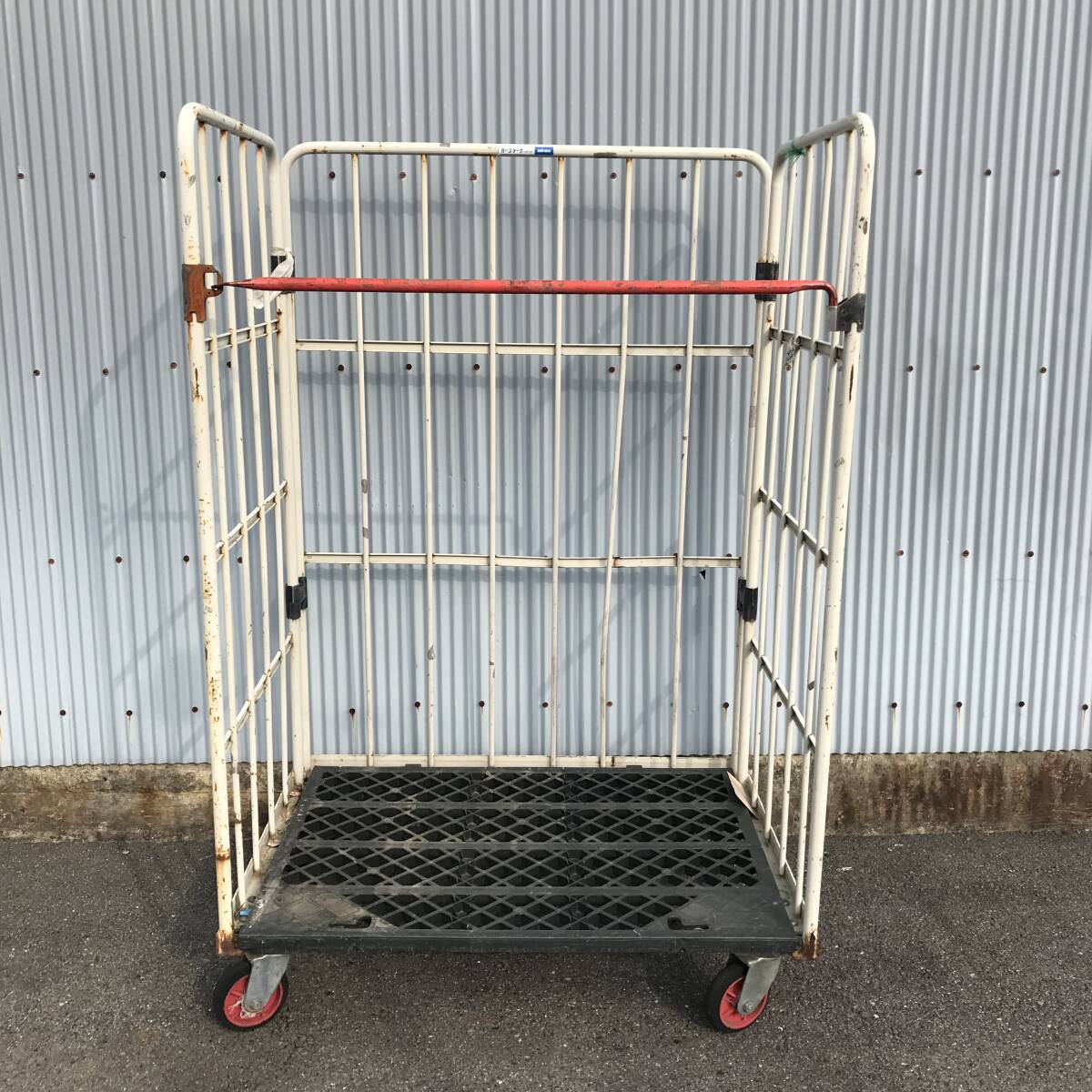 新品】俺のカゴ台車 ブラック W1100×D800×H1700 タフキャスター