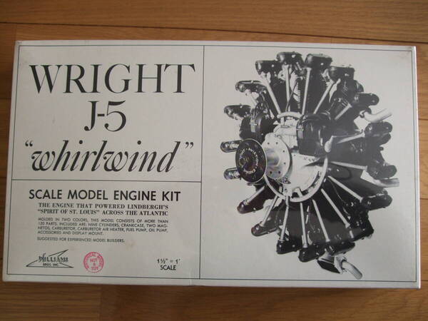 ライト J-5 ホラールウインド 1/8 エンジン キット ウィリアム ブラザーズ社 WRIGHT J-5 whirl wind Engine Kit 1 1/2 Williams BROS