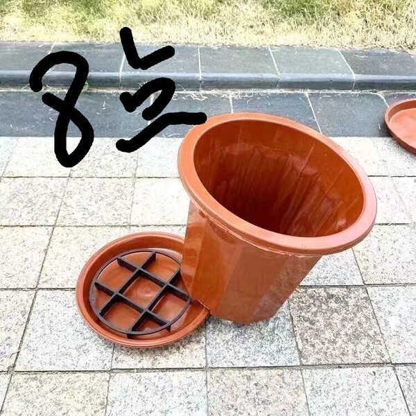 ガーデニング 園芸 園芸用品 土替え 鉢替え 植え鉢 受け皿 スタンド 新品 8点 ブラック 根腐れ防止 通気性よく 水溜り防止