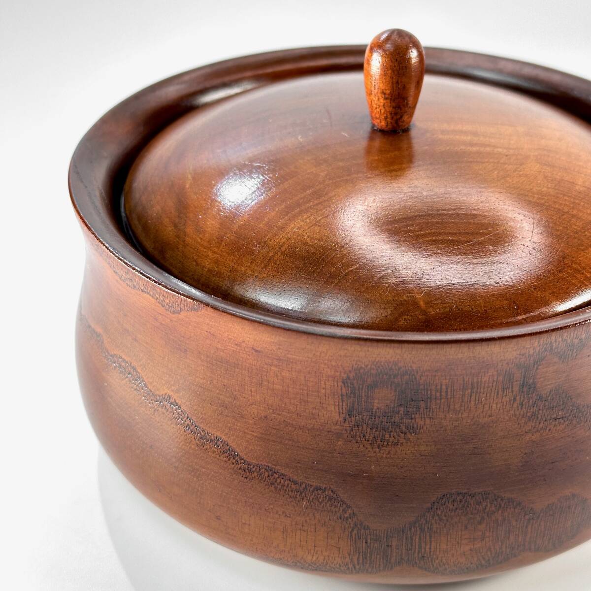 昭和ビンテージ 天然木 菓子鉢 菓子器 漆器 茶道具 2点セット