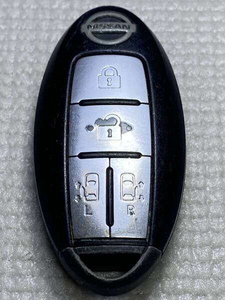 送料込『ニッサン純正』『4ボタン 007YUUL0454』『清掃済』キーレス スマートキー GT-R|シーマ|セドリック|ムラーノ|シルビア等367