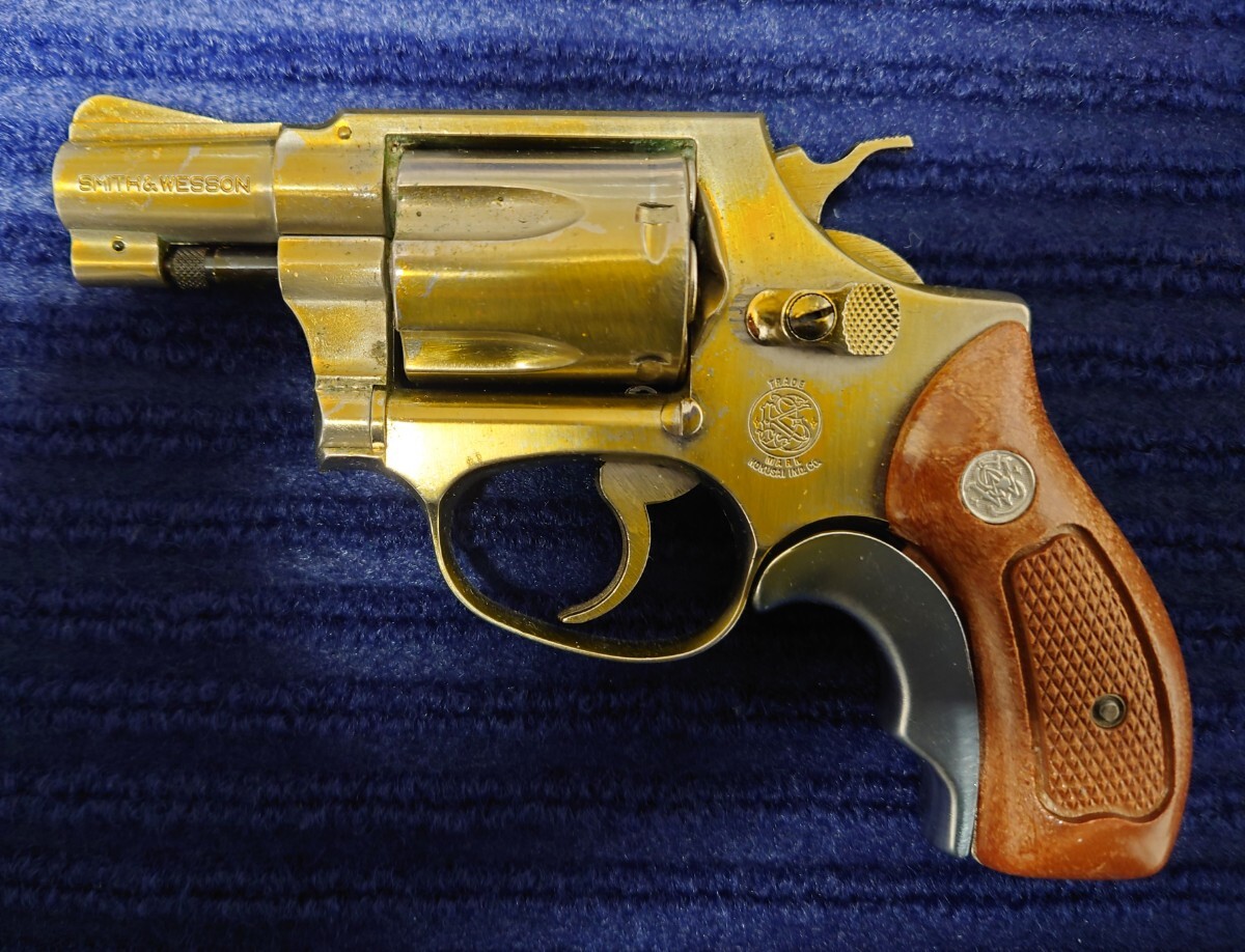 東京)コクサイ M36 チーフスペシャル 24金メッキ SMG金属モデルガン