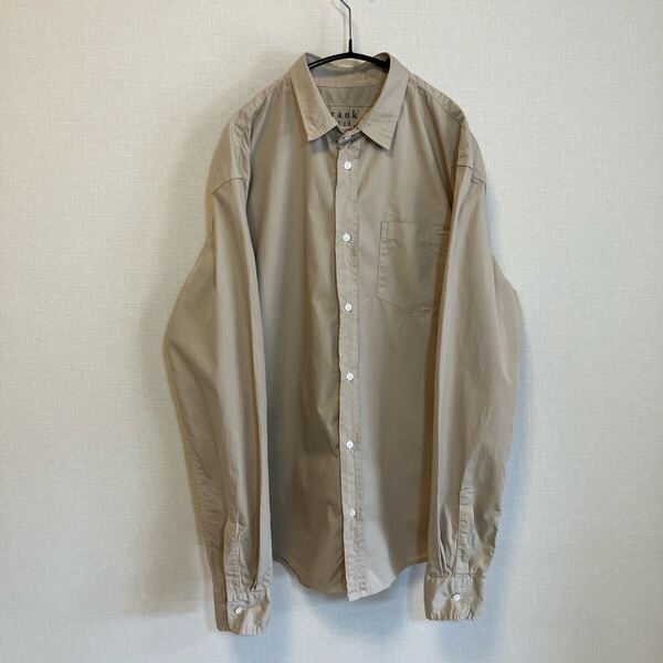 フランク&アイリーン × ロンハーマン Frank&Eileen × Ron Herman /長袖シャツ /LUKE /ベージュ /コットン /米国製 /サイズM