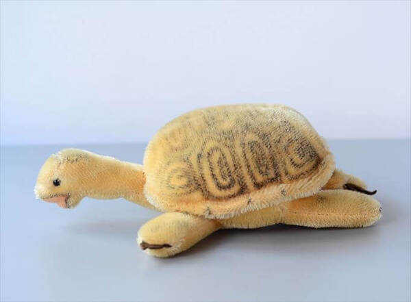 1958-75年代 ドイツ製 Steiff カメ Slo Turtle ぬいぐるみ ドール フィギュア アンティーク ヴィンテージ_ig4303