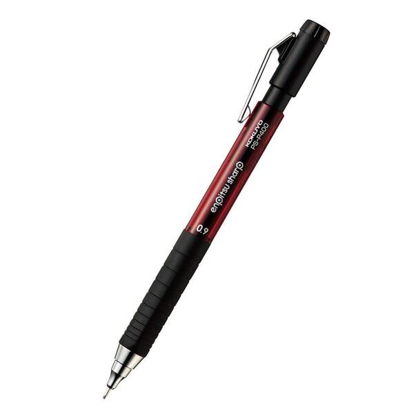 【特価商品】赤 0.9mm ラバーグリップ PS-P400R-1P TypeM 鉛筆シャープ シャープペン コクヨ