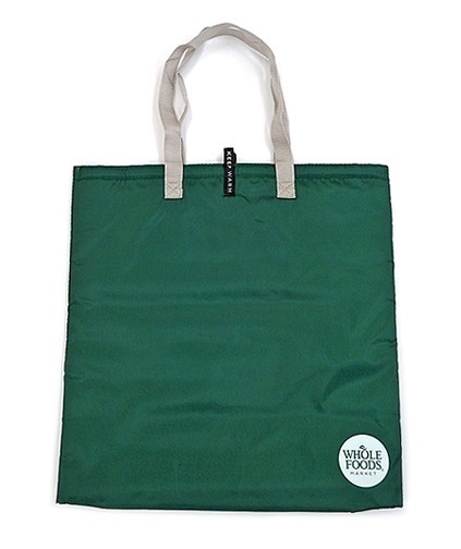 新品! ホールフーズマーケット 保冷バッグ 特大 グリーン/ベージュ ショッピングバック エコバッグ WHOLE FOODS アウトドア キャンプ