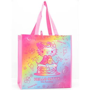 ハワイ限定! ABCストア ハローキティ 50周年アニバーサリー ショッピングバック エコバッグ ピンク Hello Kitty 50th Anniversary Hawaii
