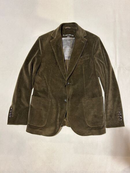 24秋冬 新品未使用 CIRCOLO 1901 チルコロ1901 ストレッチ ベルベットジャケット サイズ50(XL)