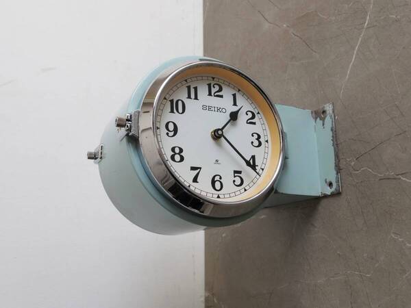 両面時計 seiko 掛時計 クオーツ交換済み セイコー SEIKO インダストリアル 公共施設 駅舎 船舶 -320